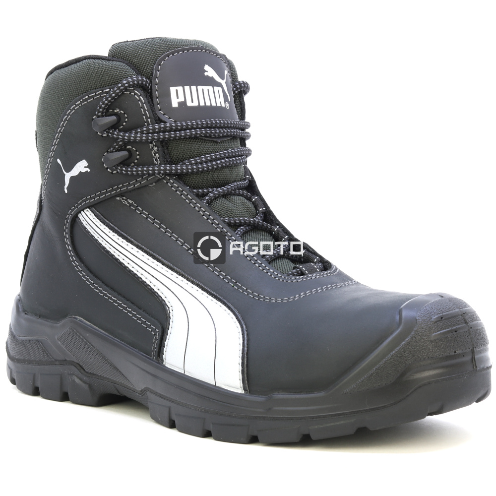 detail PUMA Cascades MID S3 černá pánská pracovní obuv