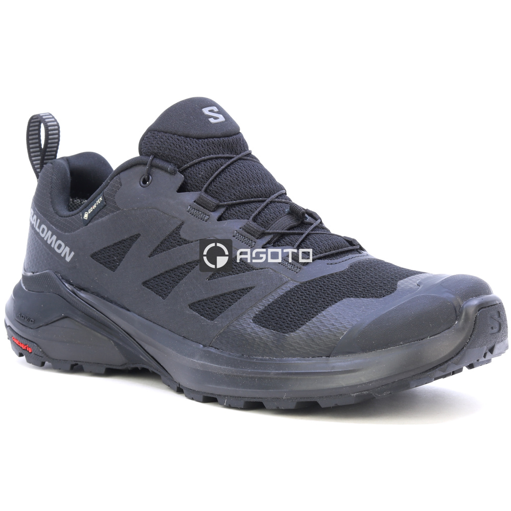 detail SALOMON X-Adventure GTX Black černá pánská outdoor obuv membrána Gore-Tex®