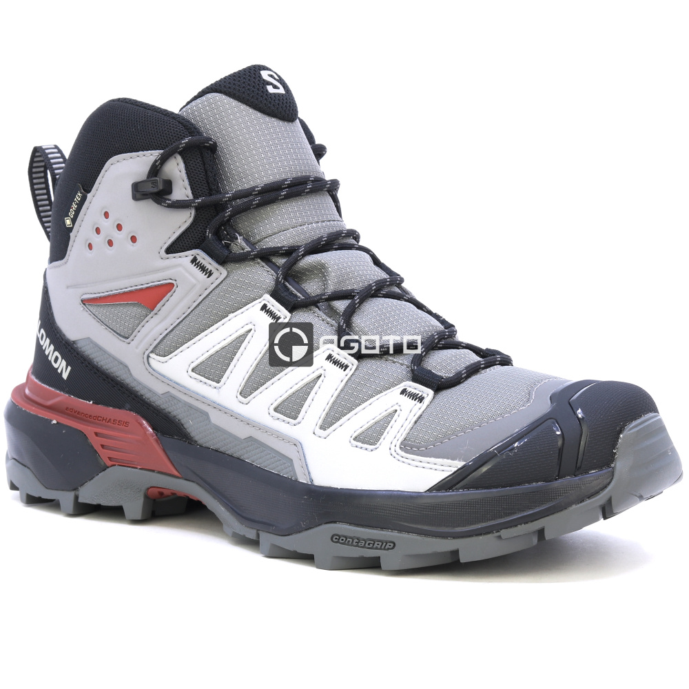 detail SALOMON X ULTRA 360 MID GTX šedá pánská outdoor obuv Membrána Gore-Tex®