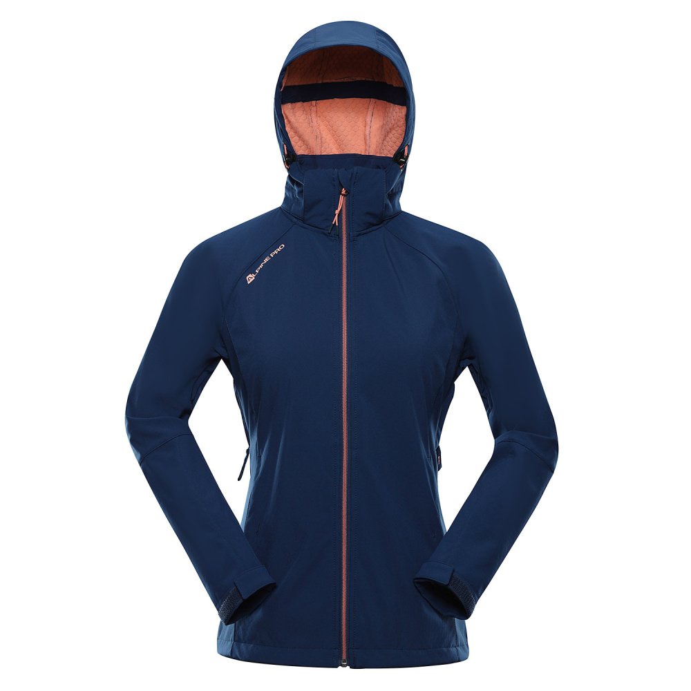 detail ALPINE PRO Hoora modrá dámská softshell bunda 8000 mm