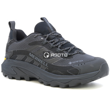 MERRELL MOAB SPEED 2 GTX black černá pánská outdoor obuv Gore-Tex® membrána