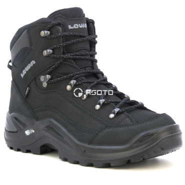 LOWA Renegade GTX Mid černá pánská outdoor obuv membrána Gore-Tex®