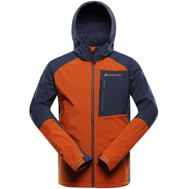 ALPINE PRO Hoor oranžová pánská softshell bunda DWR 8000 mm